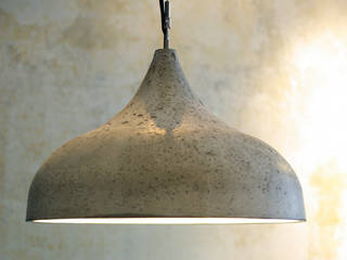 Pendant Light, concrete rohes wohnen Soggiorno minimalista Illuminazione