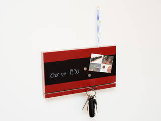 Schlüsselbrett rot klotzaufklotz Modern Study Room and Home Office Storage