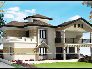 Duplex House Design, ApnaGhar.co.in: modern by ApnaGhar.co.in,Modern