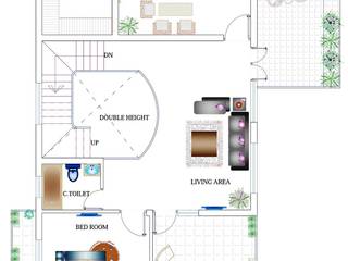 Duplex House Design, ApnaGhar.co.in: modern by ApnaGhar.co.in,Modern