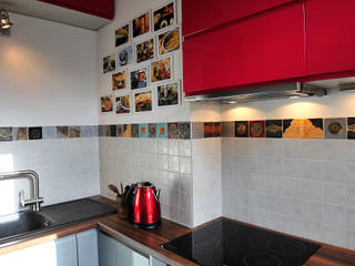 realizacje artkafle, artkafle artkafle Industrial style kitchen