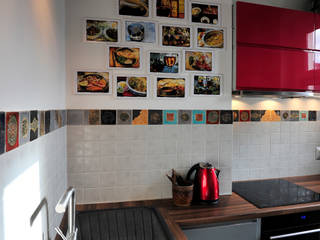 realizacje artkafle, artkafle artkafle Industrial style kitchen
