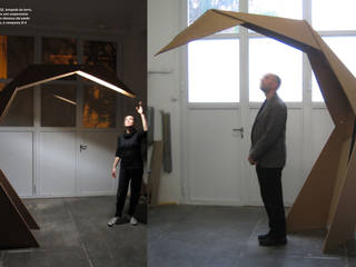 PITAGORA Lamp - Cardboard pushed to the limit, Patrick Suriani Patrick Suriani 商業空間