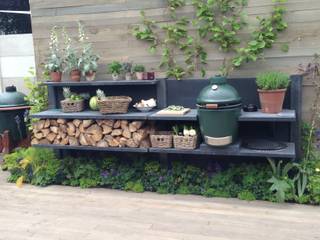 WWOO buitenkeuken met Big Green Egg, WWOO WWOO Modern Garden