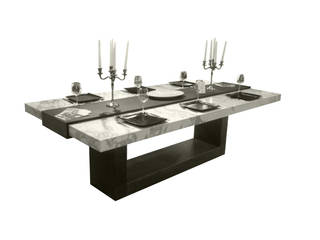 Stone Table, Ogle luxury Kitchens & Bathrooms Ogle luxury Kitchens & Bathrooms Salas de jantar modernas