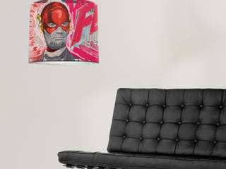 Justice League Edition by Mister Malik, I LIKE PAPER I LIKE PAPER Eclectic style living room