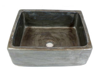 Rectangular artistic sink Florisa Kamar Mandi Gaya Rustic Keramik Sinks