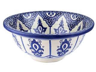 Reza - Arabska umywalka ceramiczna z Maroka , Kolory Maroka Kolory Maroka Egzotyczna łazienka