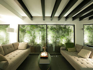 RENOWACJA DOMU W SAI KUNG / HONG KONG, OneByNine OneByNine Salon tropical