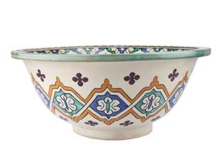 Binya - Orientalna umywalka arabska , Kolory Maroka Kolory Maroka Egzotyczna łazienka