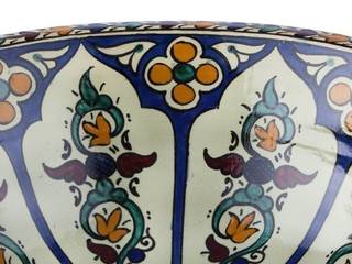 Dilma - Umywalka ceramiczna z Maroka, Kolory Maroka Kolory Maroka Baños de estilo tropical