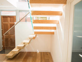 Open Plan Floating Stairs , Railing London Ltd Railing London Ltd Trap