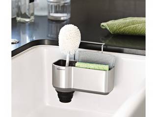 sink caddy, stainless steel, simplehuman simplehuman Modern Mutfak