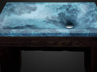 concrete sink "Thor's well", Pietra Danzare Pietra Danzare 現代浴室設計點子、靈感&圖片