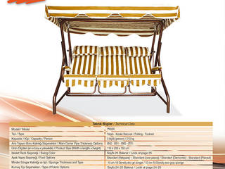 Paşa Bahçe Salıncağı, ERİNÖZ OUTDOOR FURNITURE ERİNÖZ OUTDOOR FURNITURE Balcon, Veranda & Terrasse méditerranéens