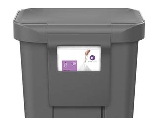 55 litre rectangular pedal bin with liner pocket, simplehuman simplehuman Modern Kitchen