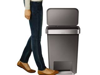 55 litre rectangular pedal bin with liner pocket, simplehuman simplehuman غرف تخزين