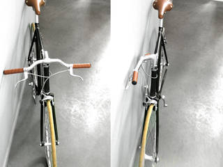 FlipCrown lets you flat-pack your bike for easy storage, Deltareference Deltareference 現代風玄關、走廊與階梯