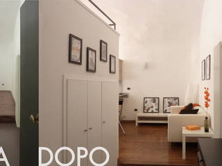 Home staging di una monocamera con soppalco in affitto a Napoli, archielle archielle