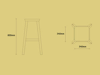 Un tabouret de bar , Atelier Gildas Atelier Gildas Комерційні приміщення