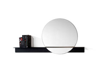 Slide mirror sereis for DeKnudt mirrors (BE), Marc Th. van der Voorn Marc Th. van der Voorn Couloir, entrée, escaliers modernes