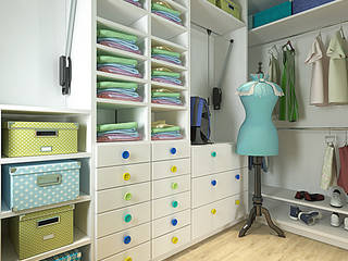 Children's room for a girl with dressing room, Your royal design Your royal design クラシックデザインの ドレッシングルーム