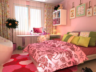 children's room for girls, Your royal design Your royal design ミニマルスタイルの 子供部屋