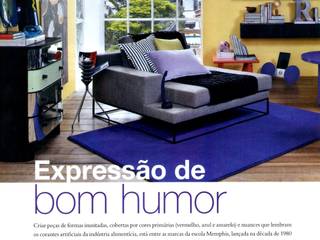 Apto. Pinheiros SP - Estilo Memphis, AMMA PROJETOS AMMA PROJETOS Eclectic style media room