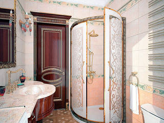 Гостевая ванная - дом в классическом стиле, Myroslav Levsky Myroslav Levsky ห้องน้ำ