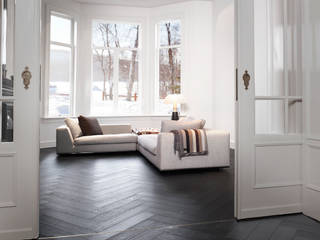 Leefruimte in parket, Nobel flooring Nobel flooring Klasik Duvar & Zemin