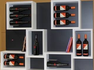 Modern design wine rack Esigo 5 Esigo SRL ห้องทานข้าว ไม้ Wood effect ที่เก็บไวน์