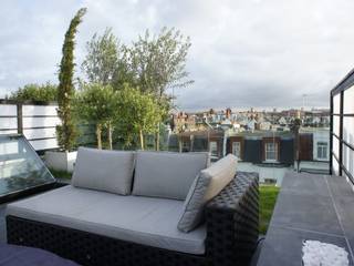 Fulham Roof Terrace, Organic Roofs Organic Roofs Minimalist balcony, veranda & terrace