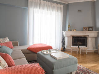 AS Apartment - Sintra, MUDA Home Design MUDA Home Design غرفة المعيشة