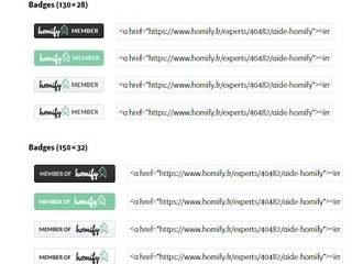 Comment puis-je insérer des badges et des widgets?, Aide homify Aide homify
