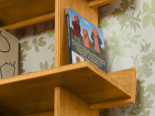 Bookcase, 5 Book Shelves Finoak LTD Nowoczesny salon Regały