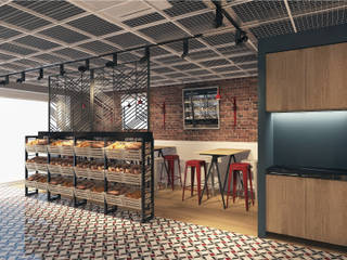 Bakery Consept Project, monoblok tasarım & içmimarlık monoblok tasarım & içmimarlık Commercial spaces