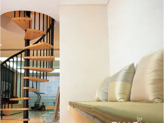 모던 내추럴 하우스, 참공간 디자인 연구소 참공간 디자인 연구소 Classic style corridor, hallway and stairs