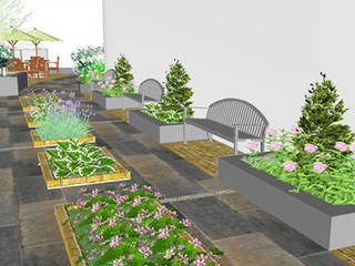 북한산 푸르지오, Garden Studio Allium Garden Studio Allium Jardines de estilo moderno