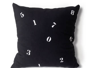 Numbers of Luck pillow series, Carbon Dreams by Gül Arı Carbon Dreams by Gül Arı Modern Yatak Odası