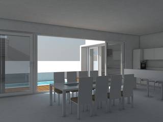 Farm House For Mr. Mehta, Neotecture Neotecture Minimalist dining room