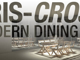 Cris Cross Dining Set, Neotecture Neotecture Phòng ăn phong cách tối giản