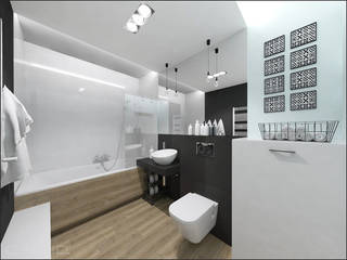 Złotniki, OHlala Wnętrza OHlala Wnętrza Minimalist style bathroom