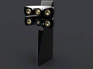 Diffusore Line Array Home., Zappata and Partners Zappata and Partners Salas de entretenimiento