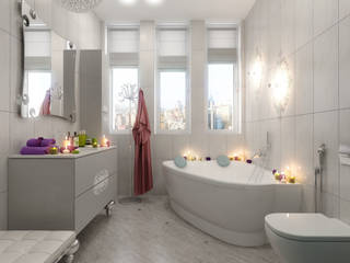 Гранит с кружевом , pashchak design pashchak design Modern bathroom