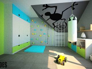 Projekt mieszkania Mysłowice, OES architekci OES architekci Nursery/kid’s room