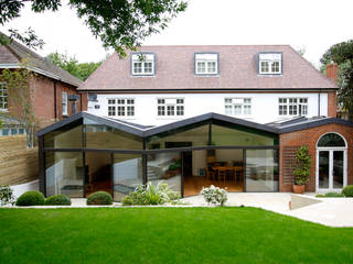 North London House Extension, Caseyfierro Architects Caseyfierro Architects Moderne woonkamers