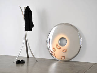 RONDO MIRROR, Zieta Prozessdesign Zieta Prozessdesign 인더스트리얼 드레싱 룸