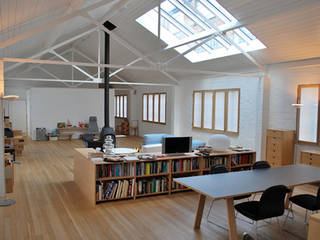 Jasper Morrison Design Office and Studio - London, Caseyfierro Architects Caseyfierro Architects Phòng khách phong cách Bắc Âu