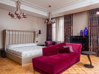 Двухэтажная квартира в Лаврушинском переулке 270 м2, Gallery 63 Gallery 63 Classic style bedroom