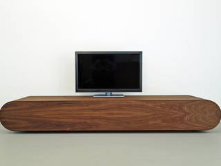 De pure elegantie van het TV meubel Pure, RKNL RKNL Minimalistyczny salon